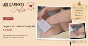 Julie apprend à Cyrille les premiers gestes de l’épilation professionnelle